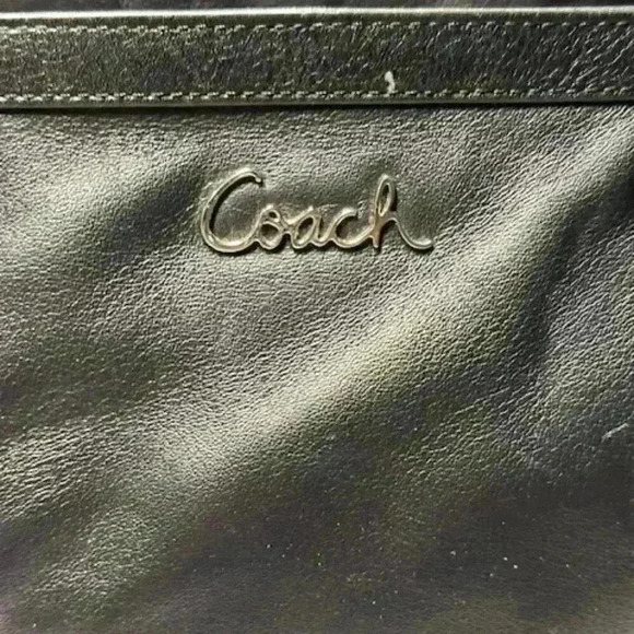 Coach Gallery East West Leather Tote Shoulder Bag Black - Picture 11 of 15